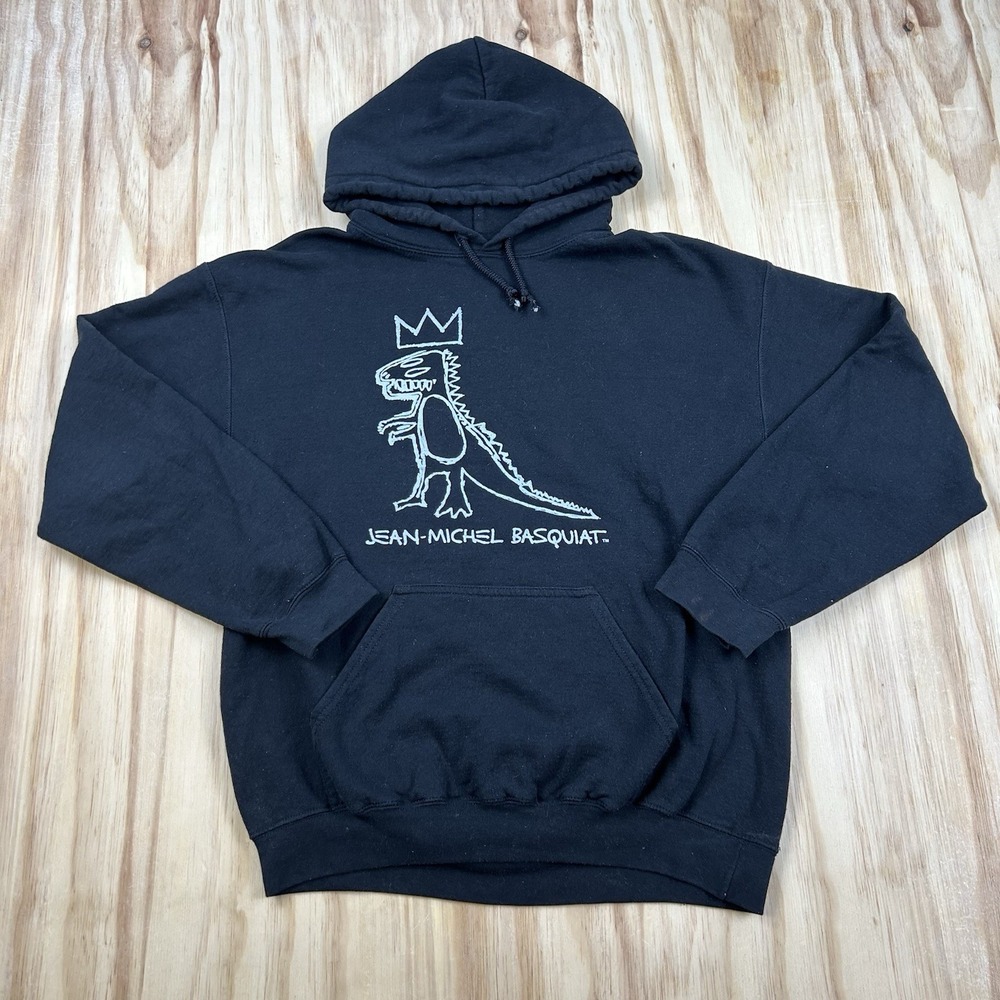 Jean-Michel Basquiat Women's Medium Black T Rex Graphic T Shirt Goodie